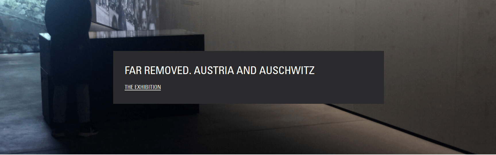 Website of the new Austrian exhibition at Auschwitz