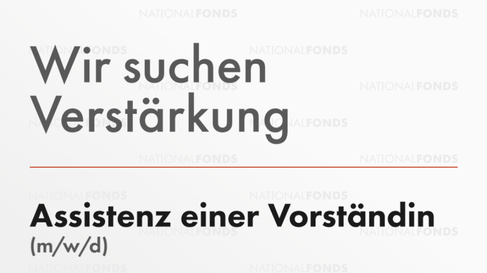 Ausschreibung: Assistenz einer Vorständin (m/w/d)