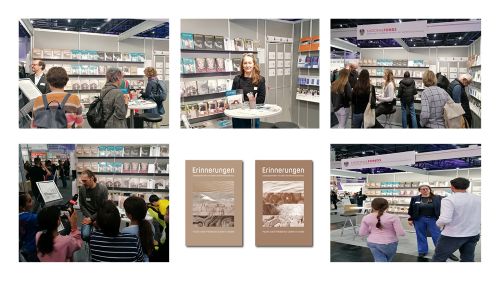 Messestand des Nationalfonds auf der Buch Wien und der Interpädagogica 2025
